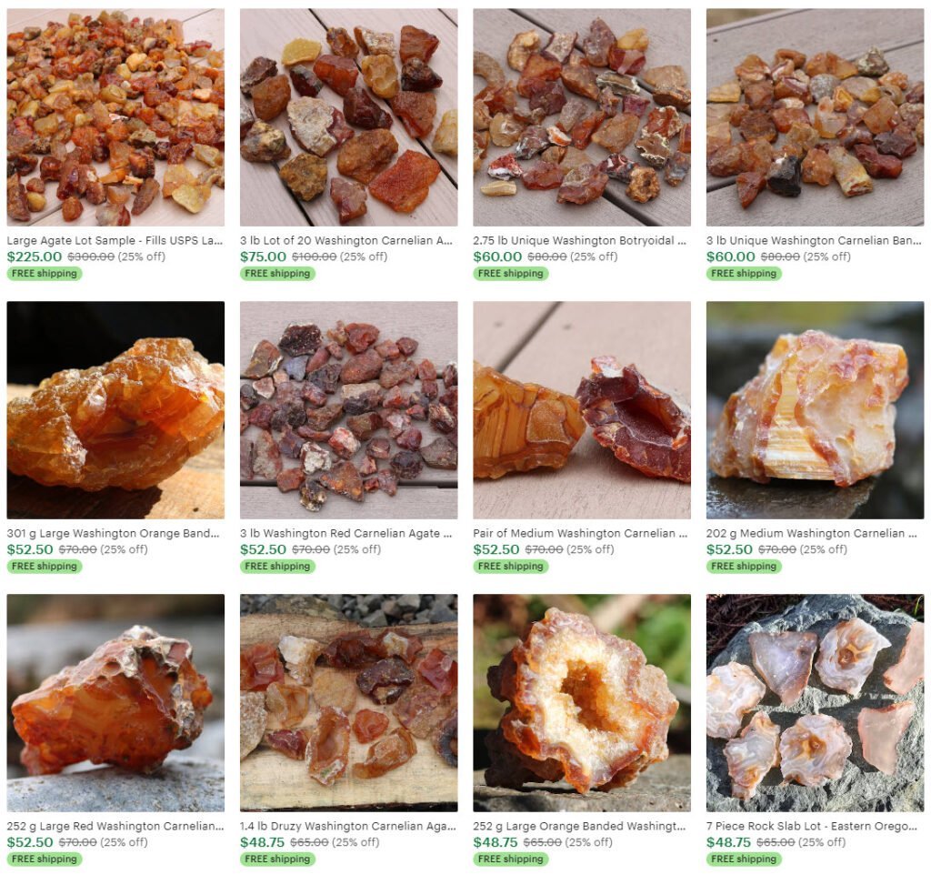 Carnelian agates for sale washington state 1024x962