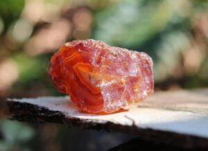 Orange and red banded carnelian agate for sale 300x218