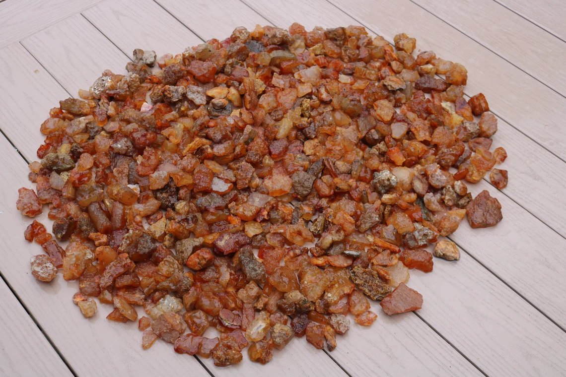 Large lot of raw carnelian agates for sale